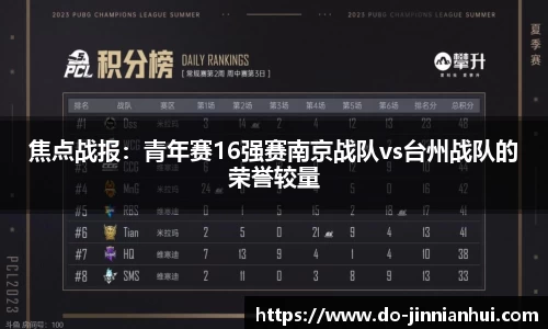 焦点战报：青年赛16强赛南京战队vs台州战队的荣誉较量